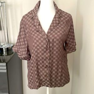 GAP satin pajama top- can be worn as blouse.